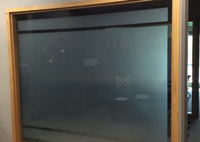 3m Fasara Milano privacy window film installed on large conference room glass